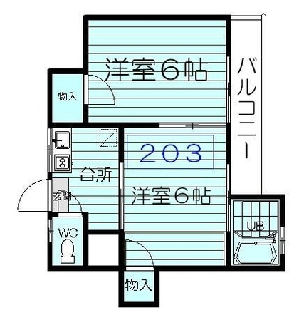 エコールFの物件間取画像